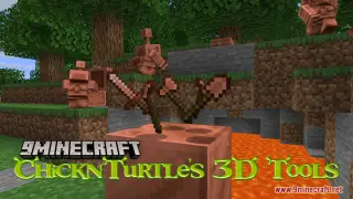 ChicknTurtle's 3D Tools Resource Pack (26.1.2, 1.20.1) – Making Your Gear More Satisfying
