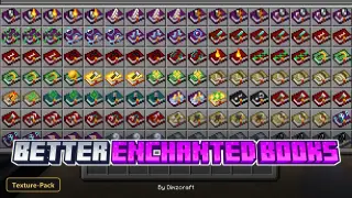 Better Enchanted Books (26+, 1.21) – MCPE/Bedrock Texture Pack