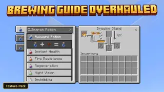 Brewing Guide Overhauled (26+, 1.21) – MCPE/Bedrock Texture Pack