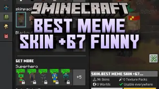 Best Meme Skin +67 Funny Skin Pack (26.x, 1.21) – Hilarious Internet Meme