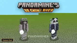 PandaMine's 3D Skin Layer (26+) – MCPE/Bedrock Texture Pack
