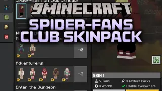 Spider-Fans Club Skin Pack (26.x, 1.21) – Stylish Superhero Skins for Comic Fans