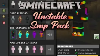 Unstable SMP Pack Skin Pack (26.x) – Iconic Creator Outfits for Bedrock Edition