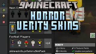 Horror Verity Skins Skin Pack (26.x, 1.21) – Creepy Yellow Smiley Skins