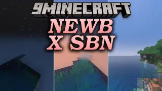 NewB X SBN Shader (26.x) – Vibrant Sky Bloom and Glowing Ores on Bedrock