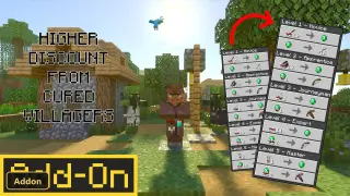 Higher Discount From Cured Villagers (26+) – MCPE/Bedrock Addon