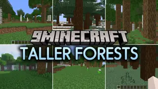 Taller Forests Mod (26.3, 1.20.1) – Ride Freely Through Woods Without Low Leaves