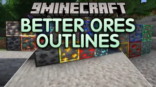 Better Ores Outlines Resource Pack (26.3, 1.20.1) – Vibrant Glowing Borders