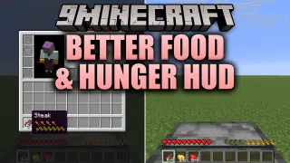 Better Food & Hunger HUD 9minecraft Mod (26.3, 1.20.1)