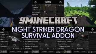 Night Striker Dragon Survival Addon Mod (1.21.1) – Hunt From the Shadows