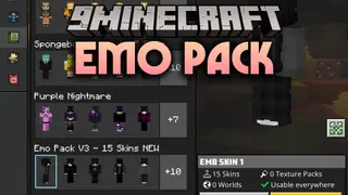 Emo Pack Skin Pack (26.x, 1.21) – Dark and Moody Emo Outfits for Bedrock Edition