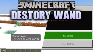 Destory Wand Addon (26.x, 1.21) – Fast Area Clearing Tool for Minecraft Bedrock