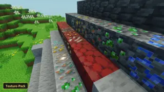 Asui's 3D Glowing Ores (26+, 1.21) – MCPE/Bedrock Texture Pack