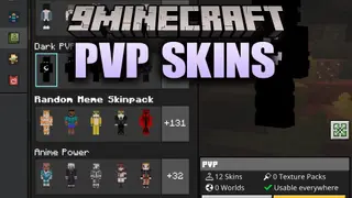 PVP Skins Skin Pack (26.x, 1.21) – Dark Combat Outfits with Glowing Purple