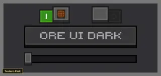 Ore UI Dark Mode (26+, 1.21) – MCPE/Bedrock Texture Pack