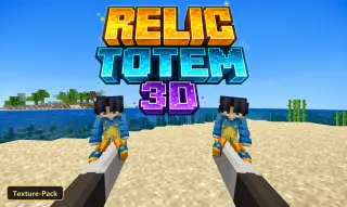 Relic Totems 3D (26+, 1.19) – MCPE/Bedrock Texture Pack