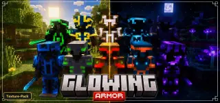 Glowing Armor (26+, 1.21) – MCPE/Bedrock Texture Pack
