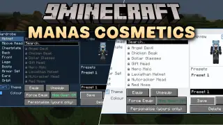 Manas Cosmetics Mod (1.21.1) – Wear Custom Outfits Pets and Glowing Auras