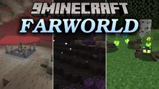 FARWORLD Mod (1.21.1, 1.20.1) – Conquer a Crystal Dimension Before Visiting