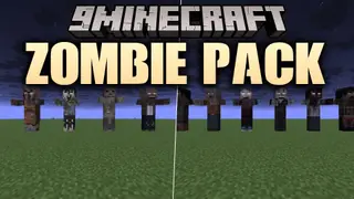 Zombie Pack 9minecraft Resource Pack (26.3) – Give Every Zombie Its Own Face