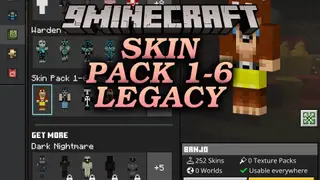 Skin Pack 1-6 Legacy Skin Pack (26.x, 1.21) – Classic Console Skins Ported