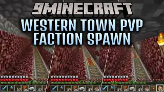 Western Town PvP Faction Spawn Map (1.20.1, 1.18.2) – Rule the Dusty Frontier