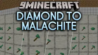 Diamond to Malachite Resource Pack (26.3, 1.20.1) – Rich Jade Green Look