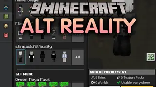 Alt Reality Skin Pack (26.x, 1.21) – Nine Dark Street Fashion Skins for Bedrock