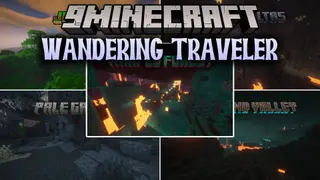 Wandering Traveler Mod (26.3, 1.20.1) – RPG Style Title Banners When Entering