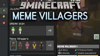 Meme Villagers Skin Pack (26.x, 1.21) – Hilarious Custom Skins for Multiplayer