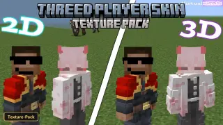 ThreeD Player Skin (26+, 1.21) – MCPE/Bedrock Texture Pack