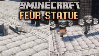 Feur Statue Mod (1.21.1, 1.20.1) – Craft Stone Mob Statues to Decorate Your Base
