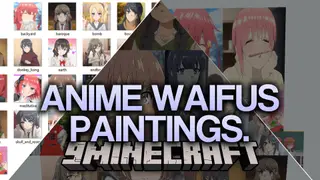 Anime Waifus Paintings. Resource Pack (26.2) – Vibrant Anime Artwork