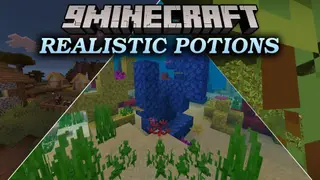 Realistic Potions Shader (26.x) – Detailed Glass Bottles and Glowing Liquids