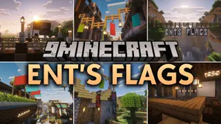 Ent's Flags Mod (26.3, 1.20.1) – Hang Custom Waving Flags Across Your Medieval