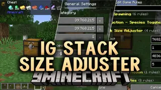 IG Stack Size Adjuster Mod (26.3, 1.20.1) – Hold Thousands of Blocks