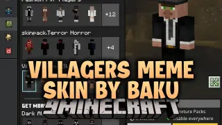 Villagers Meme Skin by Baku Skin Pack (26.x) – Funny Buff and Suited Villager