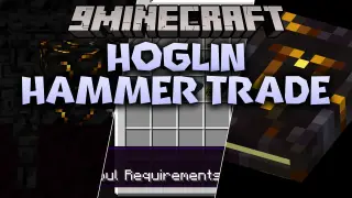 Hoglin Hammer Trade Mod (1.19.2) – Barter with Piglins for Heavy War Hammers