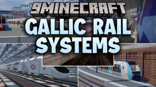 Gallic Rail Systems Mod (1.20.1, 1.18.2) – Build Realistic French Train Lines