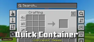 Quick Container (26+) – MCPE/Bedrock Texture Pack