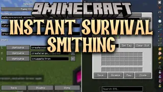 Instant Survival Smithing Mod (26.3, 1.20.1) – Rewrite Survival Crafting Rules