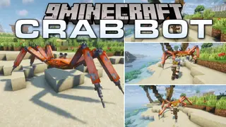 Crab Bot Mod (1.21.11, 1.20.1) – Fight Giant Mechanical Bosses Buried