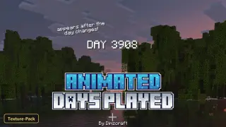 Animated Days Played (26+) – MCPE/Bedrock Texture Pack