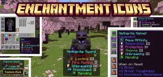 Enchantment Icons (26+, 1.21) – MCPE/Bedrock Texture Pack