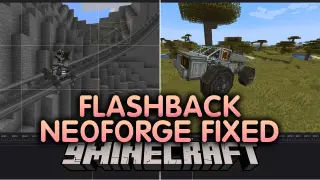 Flashback Neoforge Fixed Mod (1.21.1) – Film Working Trains and Airships