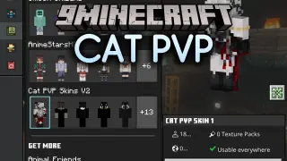 Cat PVP Skin Pack (26.x, 1.21) – Combat-Ready Feline Outfits with Sharp Red