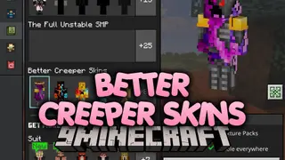 Better Creeper Skins Skin Pack (26.x) – Transform Into Ninety Unique Creepers