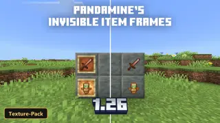 PandaMine's Invisible Item Frames & Glow Frames (26+) – MCPE/Bedrock Texture Pack