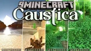 Caustica Mod (26.2) – Watch Warm Torchlight Fill Dark Mining Tunnels
