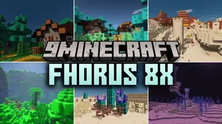 Fhorus 8x Resource Pack (26.2) – Quirky Cartoon Charm in a Tiny Pixel World